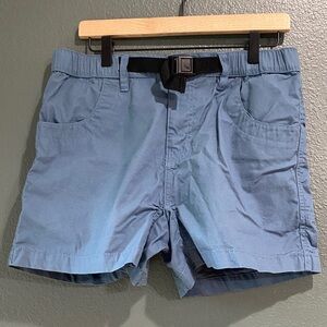 Kavu Shorts Womens Medium Blue Chilli Belted - Hiking, Climbing, Cotton, Belt